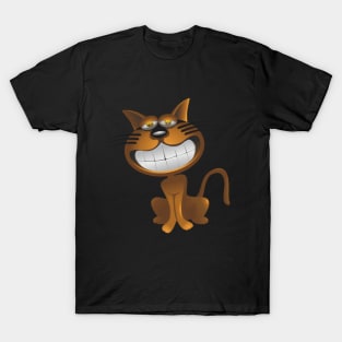 cat with a big smile T-Shirt